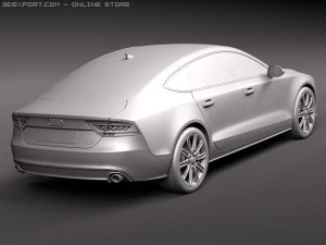 Audi A7 Sportback 2011 3D Model