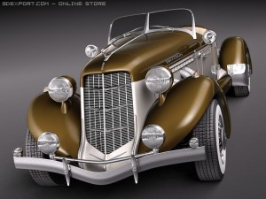 Auburn Speedster 851 3D Model
