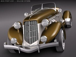 Auburn Speedster 851 3D Model