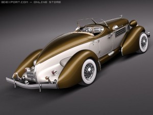 Auburn Speedster 851 3D Model