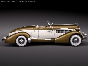 Auburn Speedster 851 3D Model