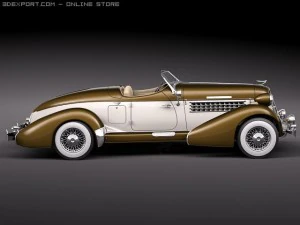Auburn Speedster 851 3D Model