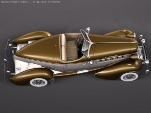 Auburn Speedster 851 3D Model