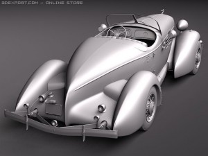 Auburn Speedster 851 3D Model