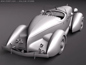 Auburn Speedster 851 3D Model