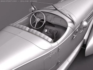 Auburn Speedster 851 3D Model