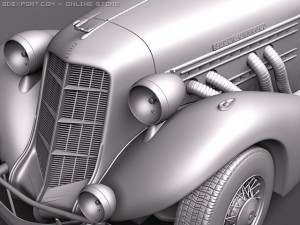 Auburn Speedster 851 3D Model