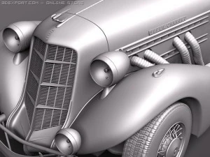 Auburn Speedster 851 3D Model