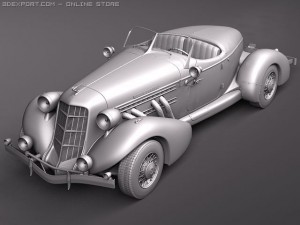 Auburn Speedster 851 3D Model
