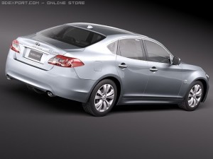 Infiniti M35H 2011 3D Model