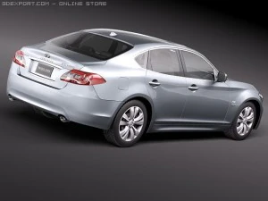 Infiniti M35H 2011 3D Model