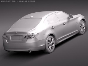 Infiniti M35H 2011 3D Model