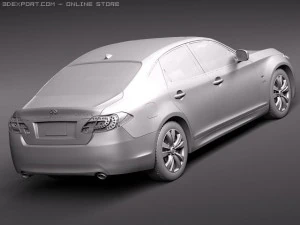Infiniti M35H 2011 3D Model
