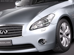 Infiniti M35H 2011 3D Model