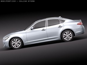 Infiniti M35H 2011 3D Model