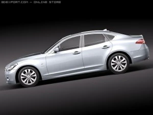 Infiniti M35H 2011 3D Model