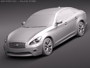 Infiniti M35H 2011 3D Model