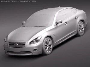 Infiniti M35H 2011 3D Model