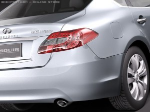 Infiniti M35H 2011 3D Model