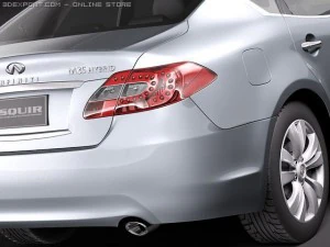 Infiniti M35H 2011 3D Model