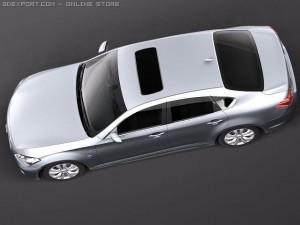 Infiniti M35H 2011 3D Model