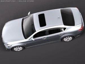 Infiniti M35H 2011 3D Model