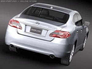 Infiniti M35H 2011 3D Model
