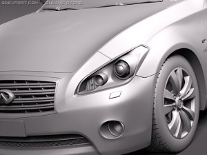 Infiniti M35H 2011 3D Model