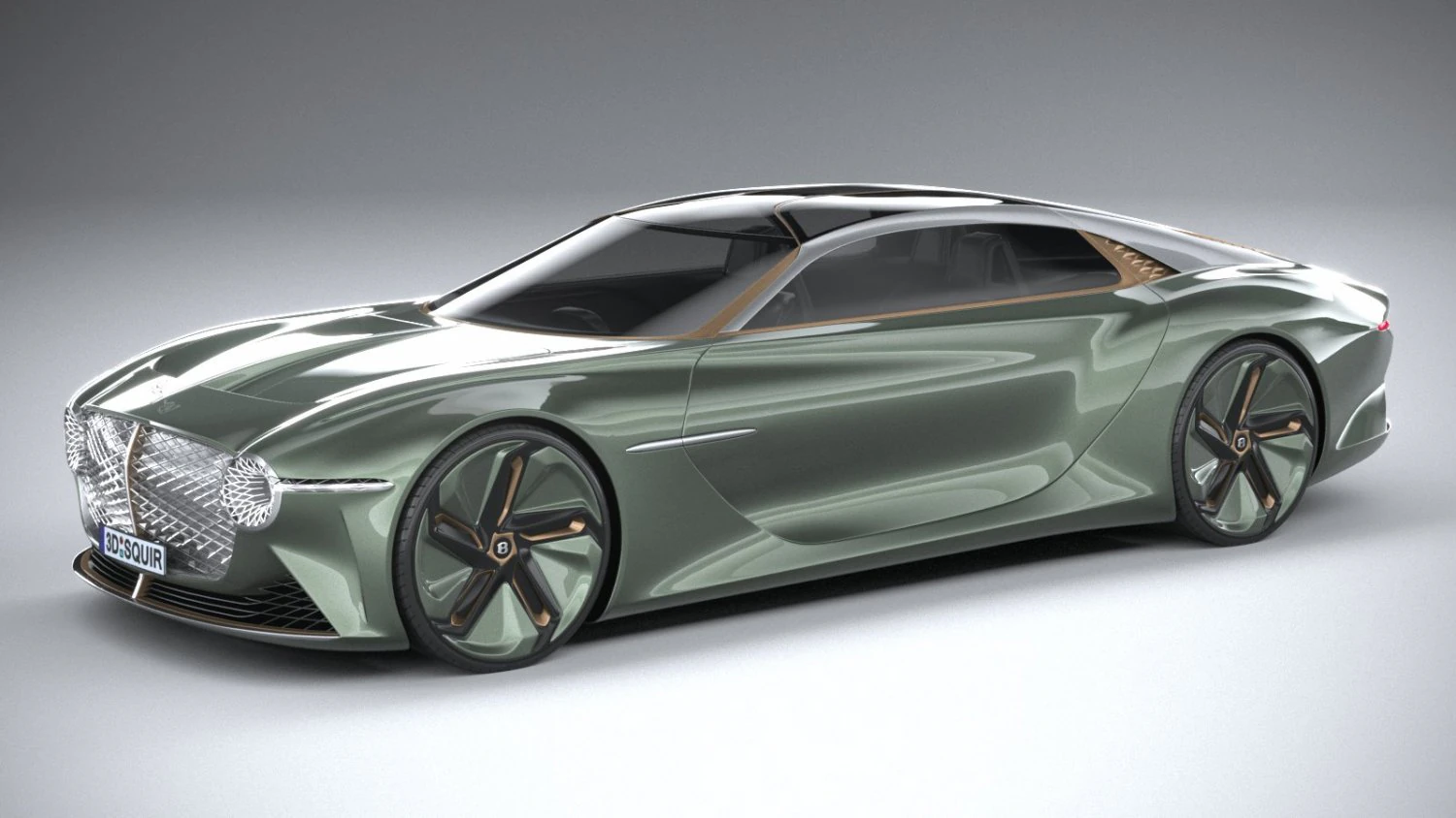 Bentley EXP 100 GT Concept 2019 3D Model .c4d .max .obj .3ds .fbx .stl .blend 