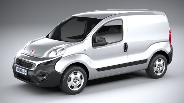 Fiat Fiorino 2017-2019 Modèle 3D .c4d .max .obj .3ds .fbx .stl .blend