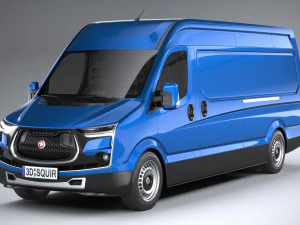 Generic Van Heavy 2020 3D Model