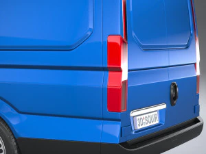 Generic Van Heavy 2020 3D Model