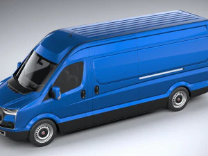 Generic Van Heavy 2020 3D Model