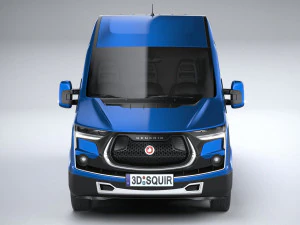 Generic Van Heavy 2020 3D Model