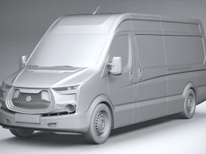 Generic Van Heavy 2020 3D Model