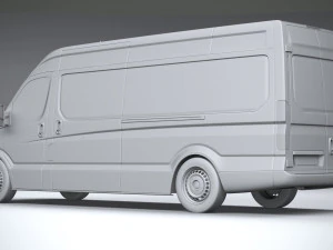 Generic Van Heavy 2020 3D Model