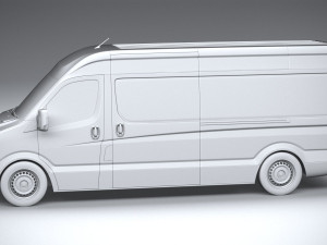 Generic Van Heavy 2020 3D Model