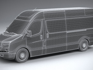 Generic Van Heavy 2020 3D Model