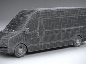 Generic Van Heavy 2020 3D Model