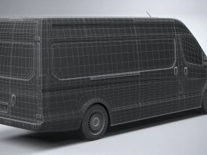 Generic Van Heavy 2020 3D Model