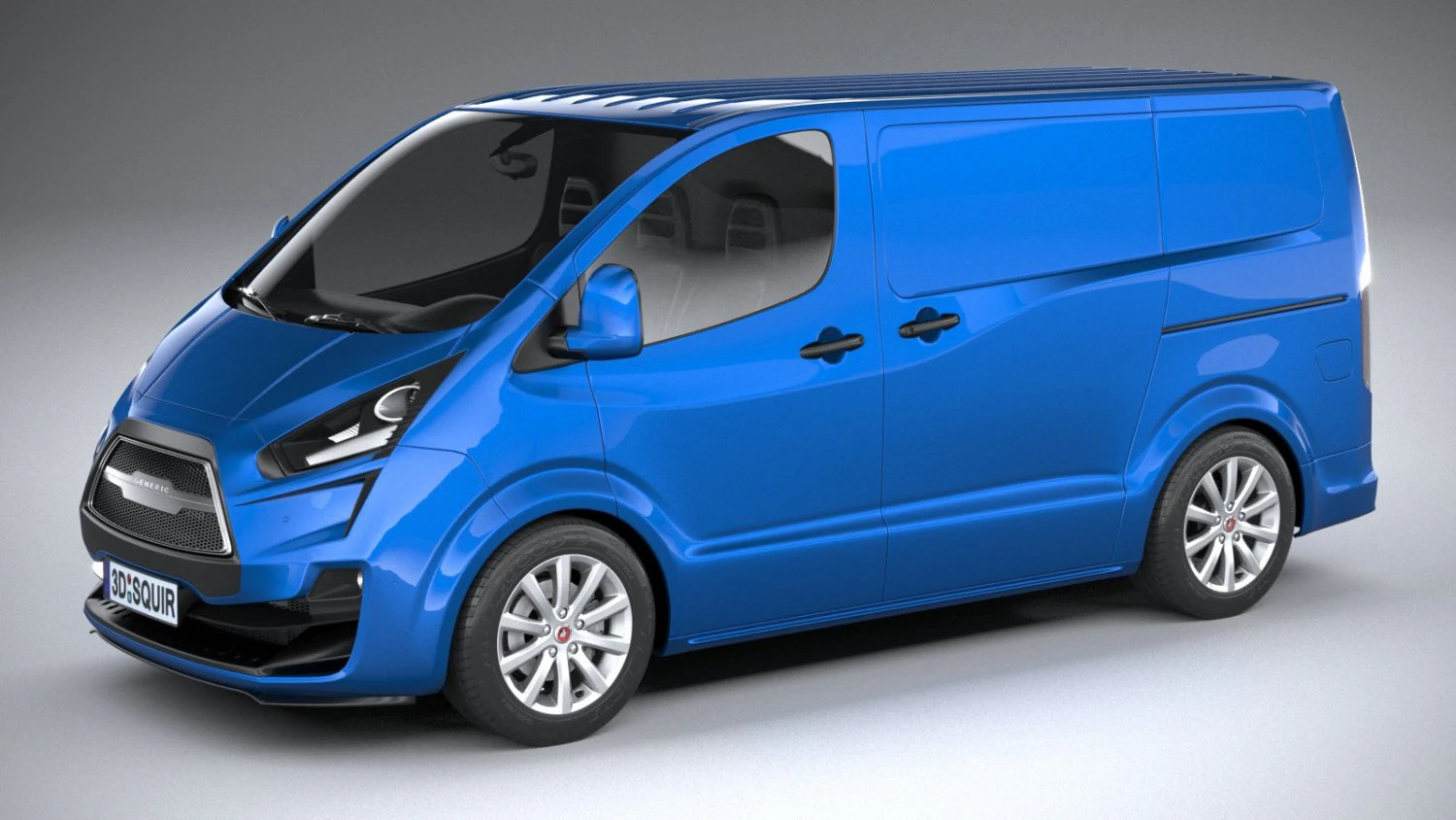 Generic Van Medium 2020 3D Model .c4d .max .obj .3ds .fbx .stl .blend 