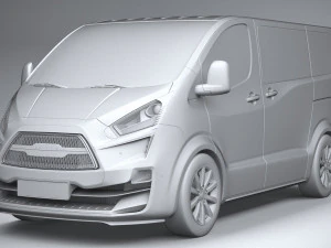 Generic Van Medium 2020 3D Model