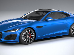 Jaguar F-type R Coupe 2021 3D Model