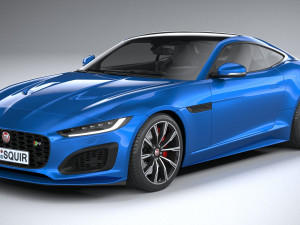 Jaguar F-type R Coupe 2021 3D Model
