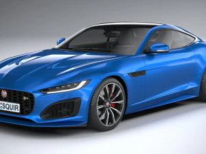 Jaguar F-type R Coupe 2021 3D Model