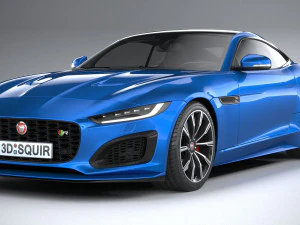 Jaguar F-type R Coupe 2021 3D Model
