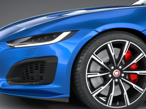 Jaguar F-type R Coupe 2021 3D Model
