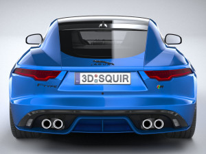 Jaguar F-type R Coupe 2021 3D Model