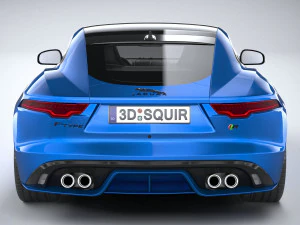 Jaguar F-type R Coupe 2021 3D Model