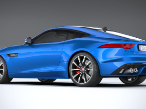 Jaguar F-type R Coupe 2021 3D Model